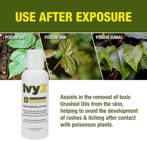 Authentic USA imported CoreTex Ivy X poison plant protection kit packaging close up view.