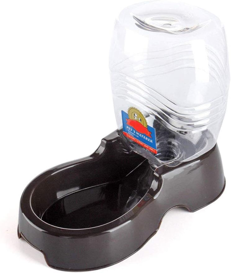 Flexzion Automatic Gravity Pet Waterer for Cat & Dog - Non-Skid & Easy-Clean Auto Replenish Water Dispenser Drinking Bowl (1/4 Gallon/ 900ml), Beige - Image 10