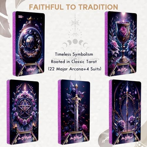 Luxe storage box for Bqlxbablt purple rose tarot deck