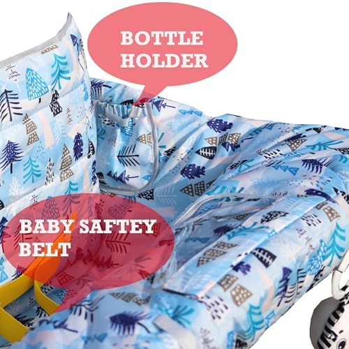 XiOiOiX grocery cart protector for baby fitted on a standard supermarket trolley