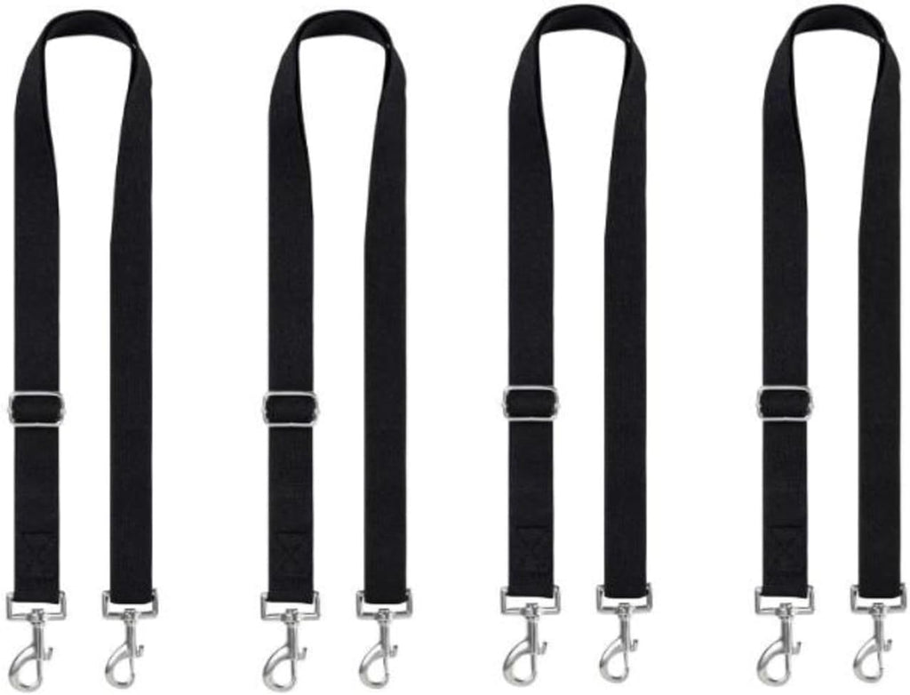Packaging layout of the two piece premium adjustable horse sheet replacement bands for stable use