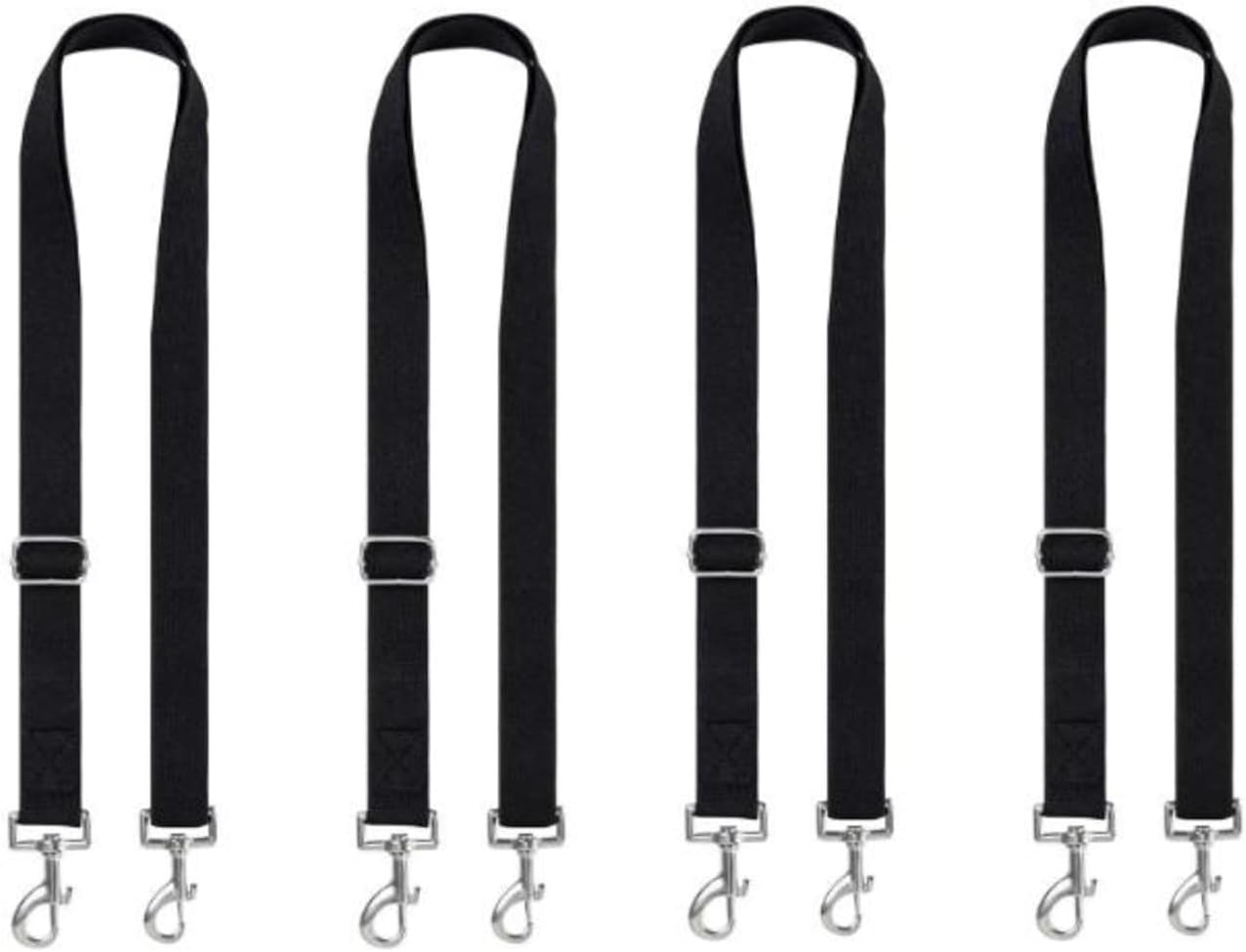 Packaging layout of the two piece premium adjustable horse sheet replacement bands for stable use