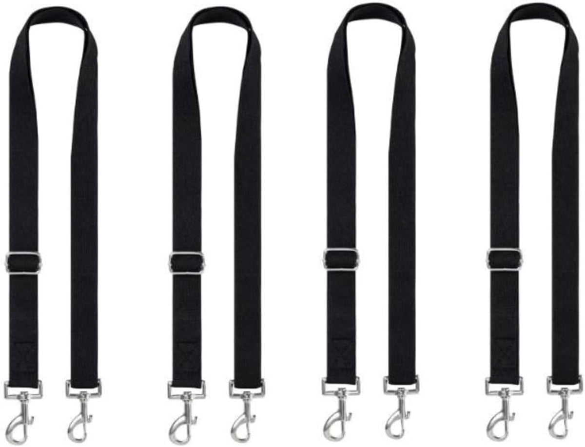 Packaging layout of the two piece premium adjustable horse sheet replacement bands for stable use
