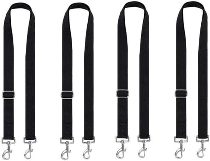 Packaging layout of the two piece premium adjustable horse sheet replacement bands for stable use