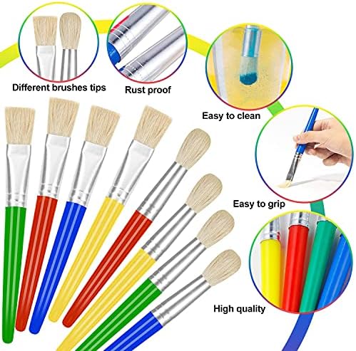 Side view of the thick easy grip plastic handle designed for preschooler hands