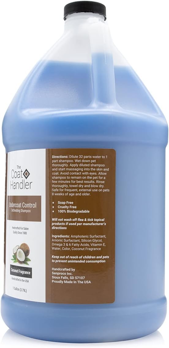 The Coat Handler shampoo 1 gallon jug size reference