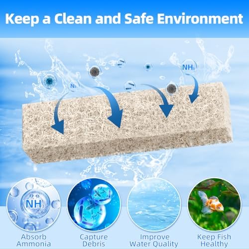 Aquaneat pre cut fish tank filter pads packaging details