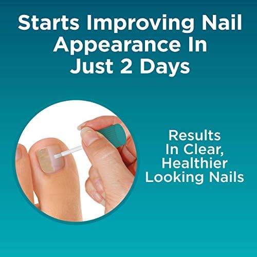Applying Opti-Nail antifungal solution to the skin around the toenail.