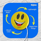 Kids playing with Playbees metal smiley face yo-yos