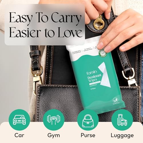 Biodegradable plastic-free organic cotton wipes by FOMIN for women.