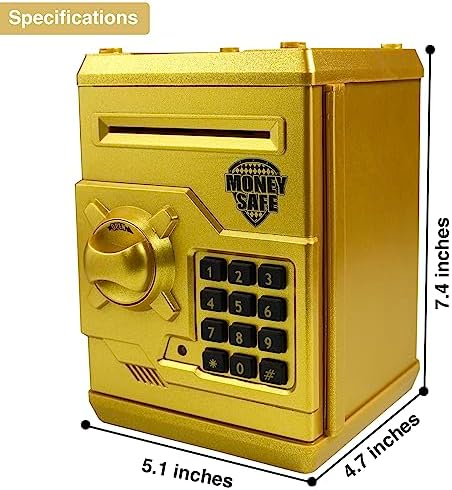 Totola digital savings bank demonstrating the automatic note suction feeder drawing in a bill