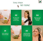 Natural Lawsonia Inermis packaging illustrating root strengthening and hair fall reduction benefits