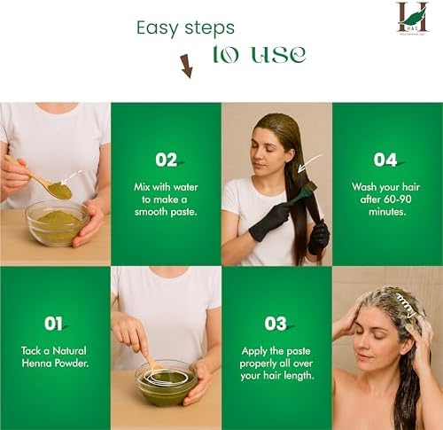 Natural Lawsonia Inermis packaging illustrating root strengthening and hair fall reduction benefits