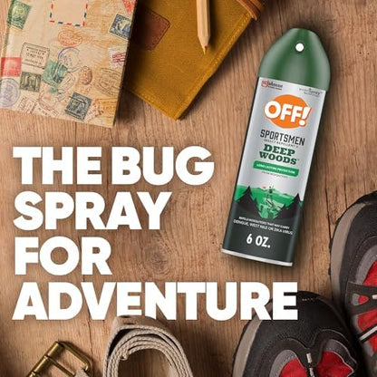 OFF! Deep Woods aerosol spray bottle back panel with instructions