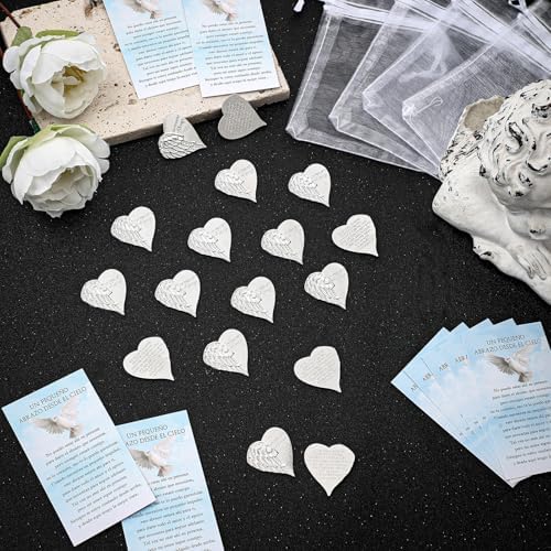 Fumete celebration of life keepsakes assembled neatly inside white mesh drawstring pouches