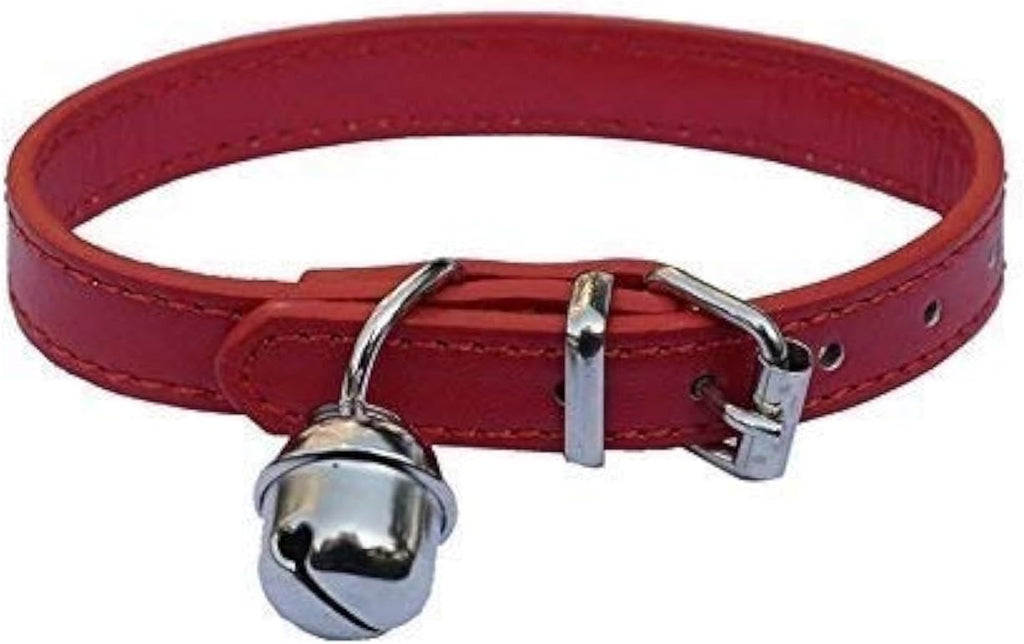 Lanyarco small dog and cat collar featuring silver bell detail