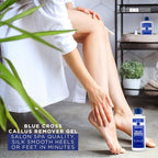 Close up of Blue Cross 6 Ounce bottle with extra strength formula label