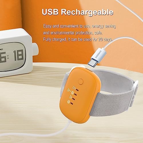 Fency USB rechargeable pee alarm for kids with sensor clip.