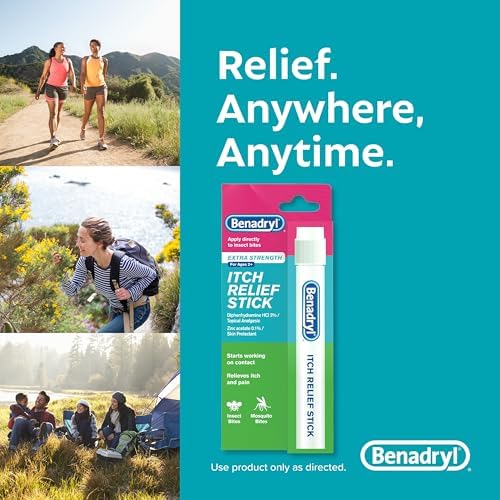 Benadryl 0.47 fluid ounce applicator for fast acting skin protection.