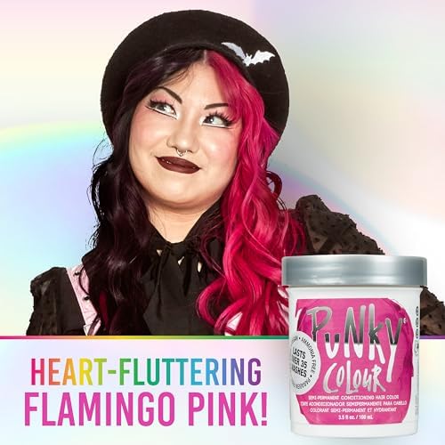 Punky Flamingo Pink non damaging vegan hair color cream