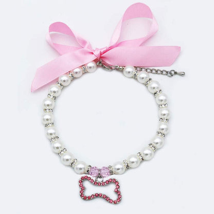 Petfavorites decorative puppy necklace for small breeds front view