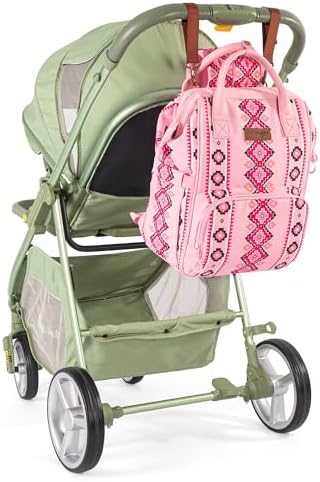 Montana West Wrangler diaper bag back view with padded shoulder straps