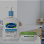 Cetaphil sensitive skin cleanser pump mechanism close up