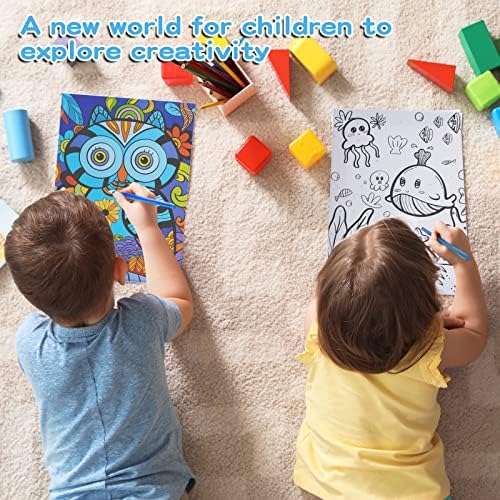Completed Volmop paint by number canvases displayed as wall art decor inside a children's bedroom.