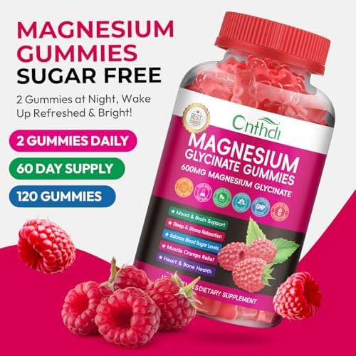 Sugar free raspberry magnesium chews with L-threonate nutritional facts label
