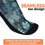 Viasox seamless toe construction for sensitive skin protection.