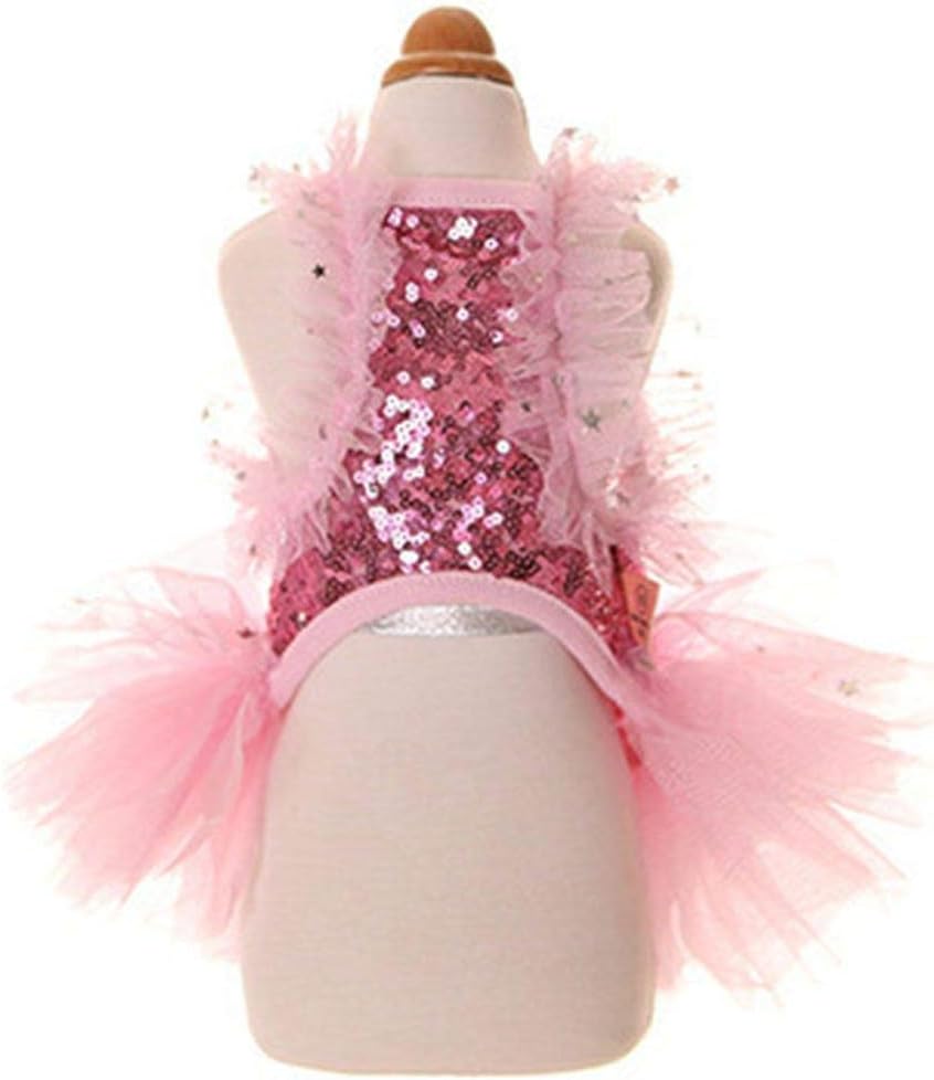 MaruPet pet camisole tutu skirt featuring sequined bodice detail