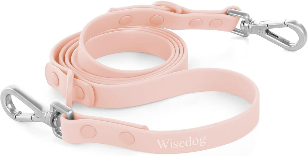 Wisedog Waterproof Dog Leash - 5ft/6ft Adjustable with 2 Metal Swivel Hooks, Easy to Clean Dog Leashes for Small, Medium, Large Breed Dogs (Navy S) - Image 10