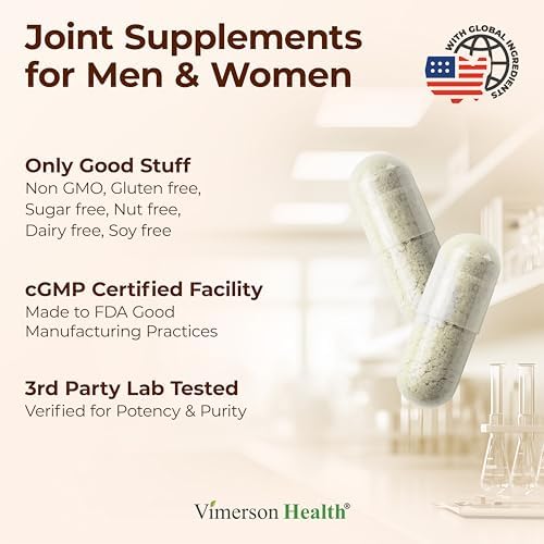 Glucosamine Sulfate with Hyaluronic Acid, Boswellia, Black Pepper & MSM Supplement – 5-in-1 Joint Supplements for Men and Women – Joint Health, Mobility & Bone Strength – FSA Eligible 60 Caps - Image 5