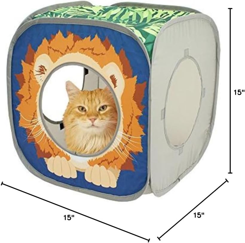Kitty City jungle cat house showing flexi-frame structure