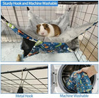 Kathson five piece chinchilla hammock set with tree and animal printed patterns