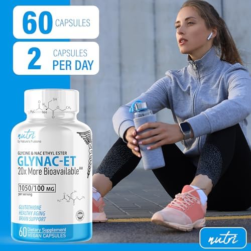 Nature's Fusions GlyNAC-ET glutathione support supplement close up
