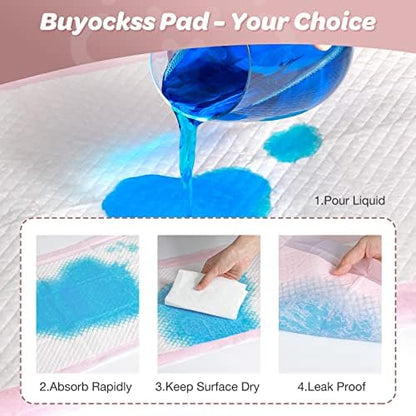 Buyockss waterproof diaper changing liners on a changing table