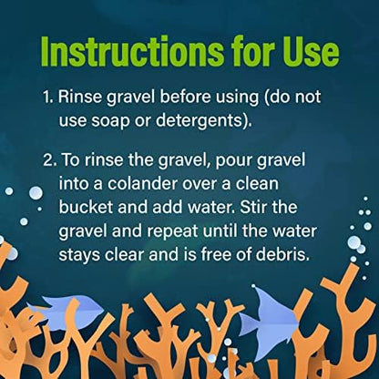 GloFish aquarium gravel glowing under blue LED light