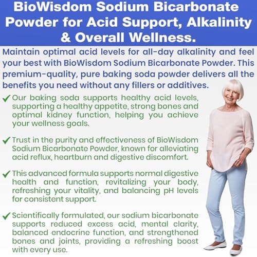 BioWisdom alkaline support digestive comfort powder supplement nutritional facts.