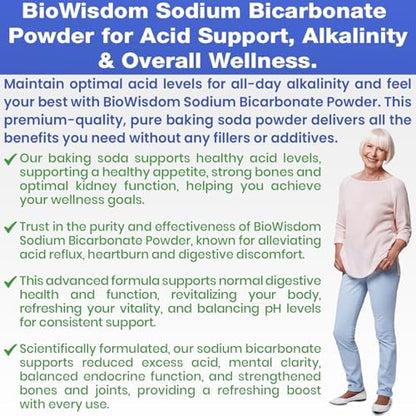 BioWisdom alkaline support digestive comfort powder supplement nutritional facts.