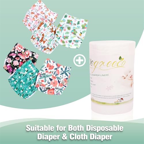 Diagram showing how to use Wegreeco flushable diaper liners