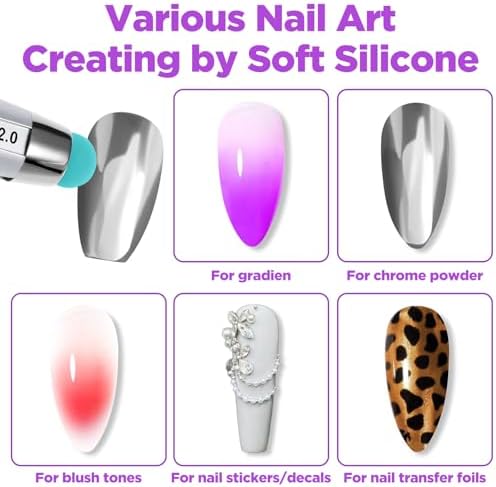Manicure art tool with four different size markers