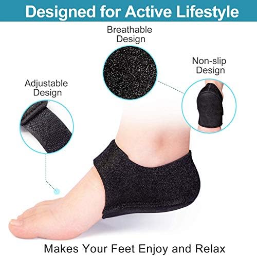 Packaging of MIAYOHO plantar fasciitis protectors showing size Medium for men and women.