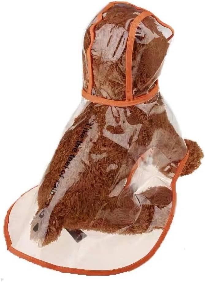 Pet Raincoat,Small Dog Waterproof Puppy Raincoat Coat Transparent Pet Dog Rainwear Clothes for Small Dogs Cats (S, Pink) - Image 13