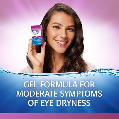 Refresh Liquigel sterile eye drop bottle side view with usage instructions