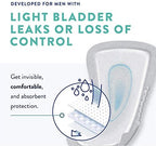 Prevail incontinence guards for men showing contoured cup design for bladder leaks.