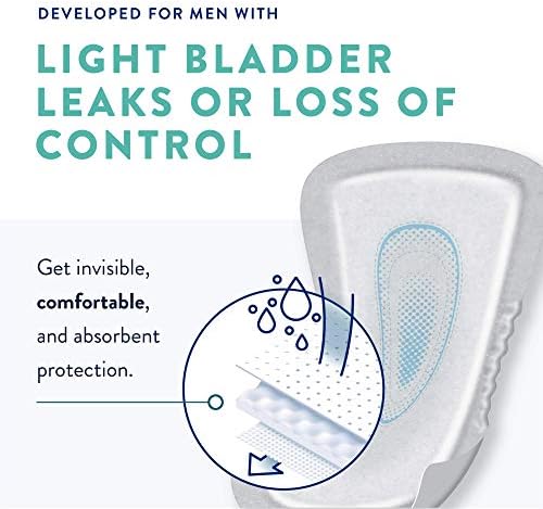 Prevail incontinence guards for men showing contoured cup design for bladder leaks.