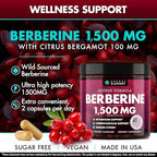Secret Element berberine hcl capsules bottle label
