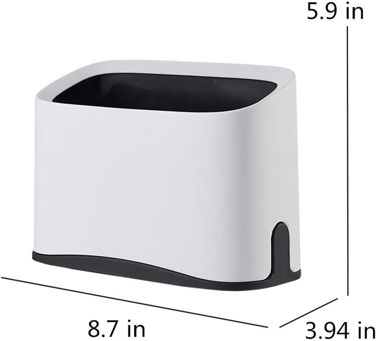Litter scooper caddy with lid closed