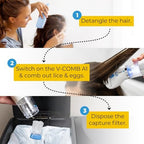 V-Comb A1 premium imported personal care device close up view